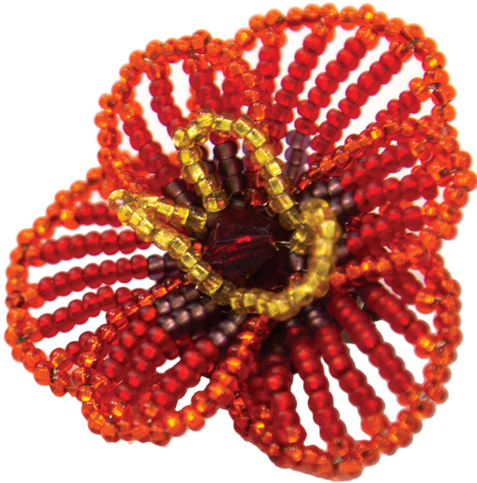 Набор для изготовления броши из бисера «Цветочек аленький» | Hobby & Pro