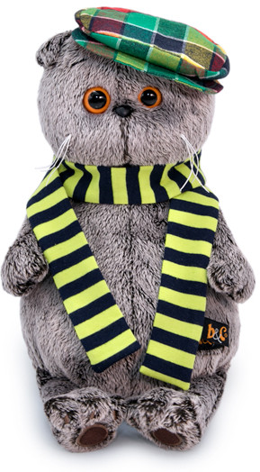 Игрушка мягкая «Басик в разноцветной кепке» | Basik | Budi Basa