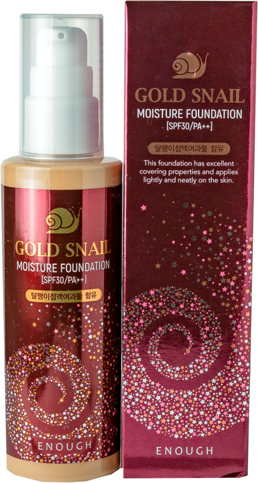 Крем тональный для лица с муцином улитки, оттенок 21 | Enough