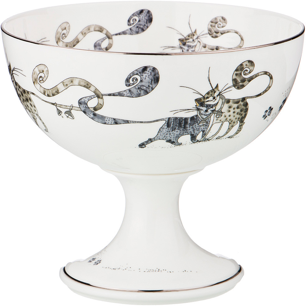 Конфетница на ножке | Котики | Lefard