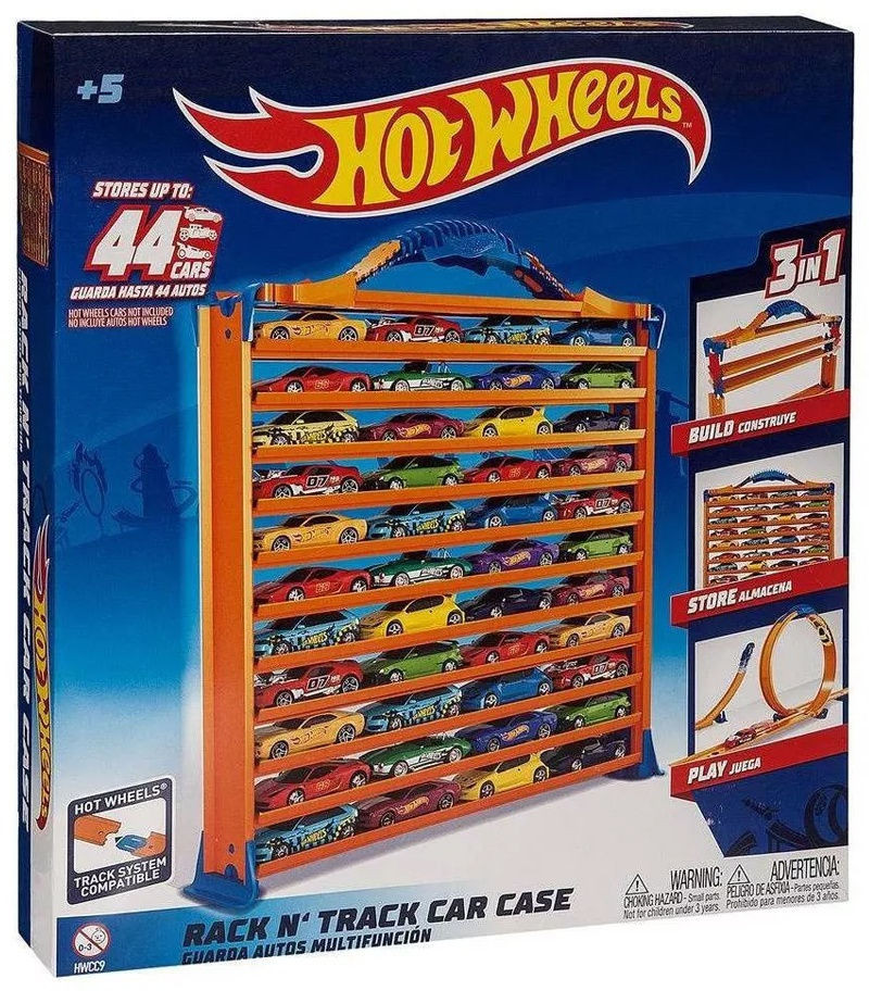 Кейс-автотрек портативный для хранения машинок | Hot Wheels