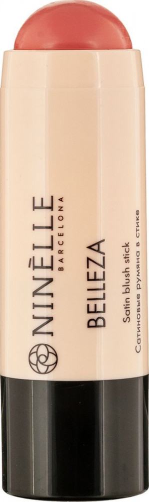 Румяна для лица в стике сатиновые, оттенок 421 Теплый розовый | Belleza | Ninelle
