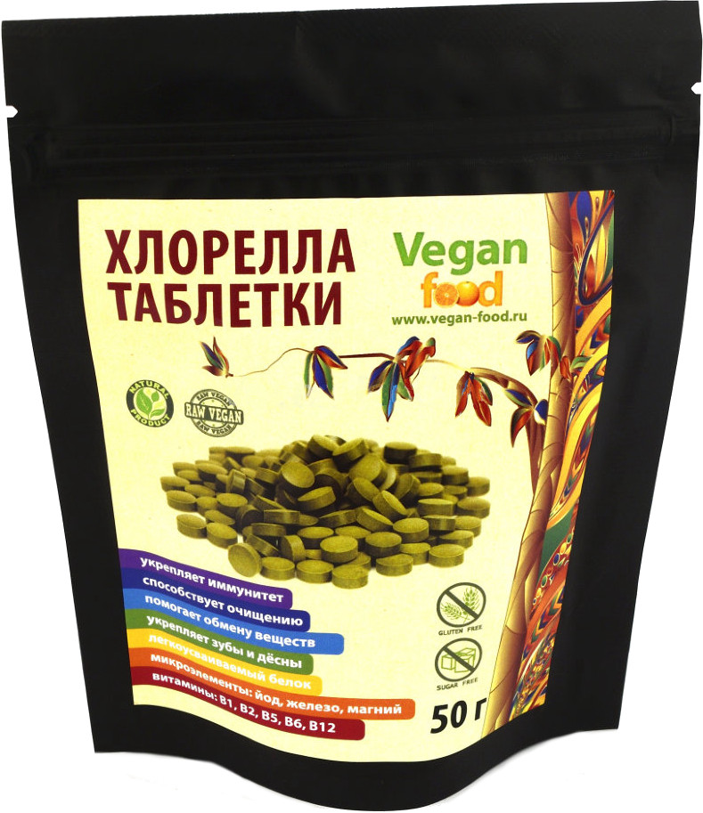 Хлорелла прессованная | Vegan food