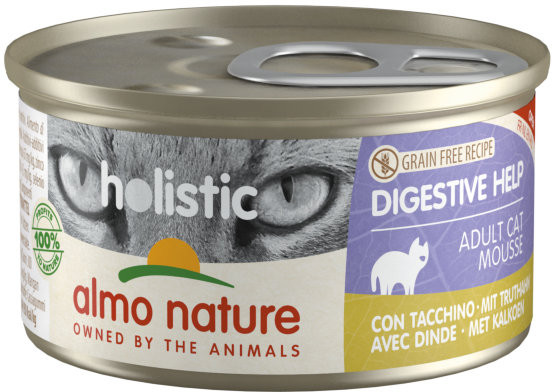 Корм для кошек с чувствительным пищеварением с индейкой | Holistic | Almo Nature