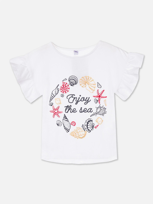Футболка для девочек | Seascape kids girls | PlayToday