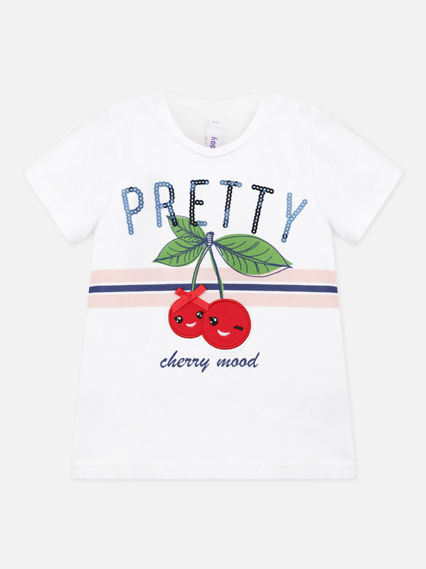 Футболка для девочек | Cherry story | PlayToday