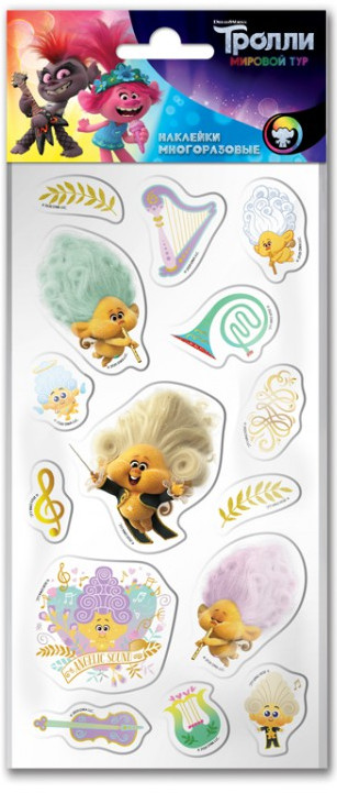 Наклейки зефирные «Тролли» | Тролли | ND Play