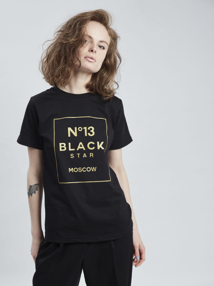 Футболка женская «Gold №13» | Black Star Wear