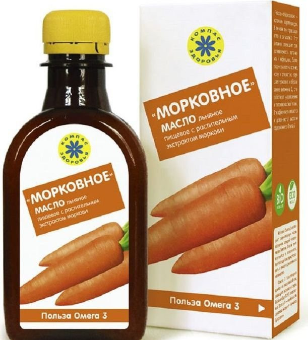 Масло льняное «Морковное» | Компас Здоровья