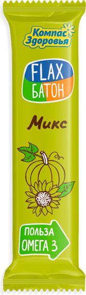 Флакс-батончик льняной со вкусом микс | Компас Здоровья