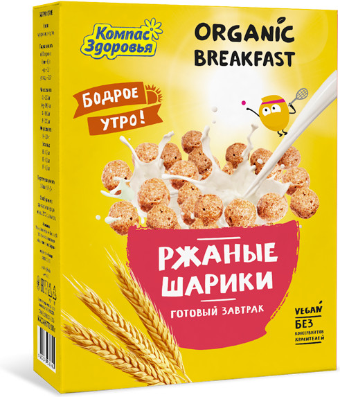 Завтрак сухой «Ржаные шарики» | Компас Здоровья