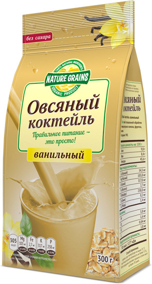 Коктейль овсяный с ванилью | NatureGrains