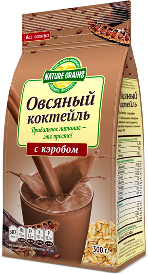 Коктейль овсяный с кэробом | NatureGrains