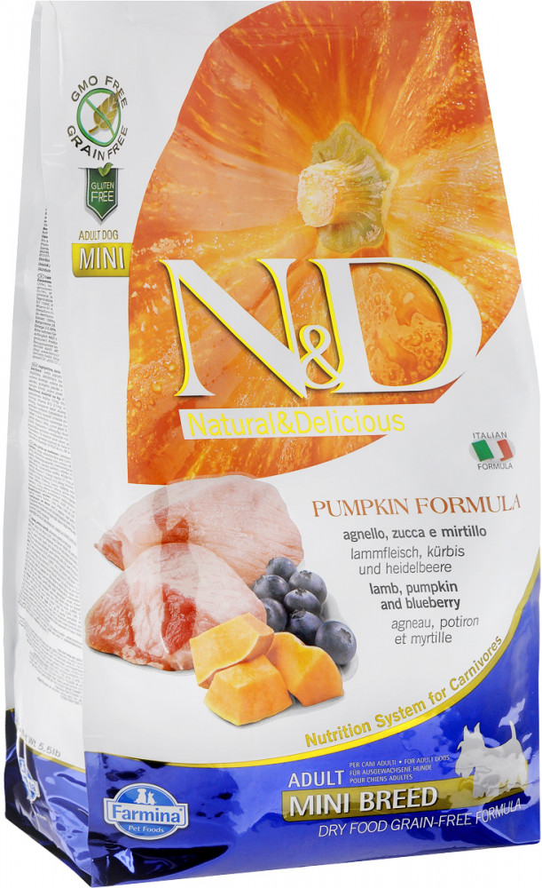 Корм беззерновой корм для собак мелких пород с ягненком и черникой | Farmina Pet Foods