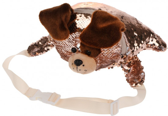 Сумка поясная «Блестящий щенок»