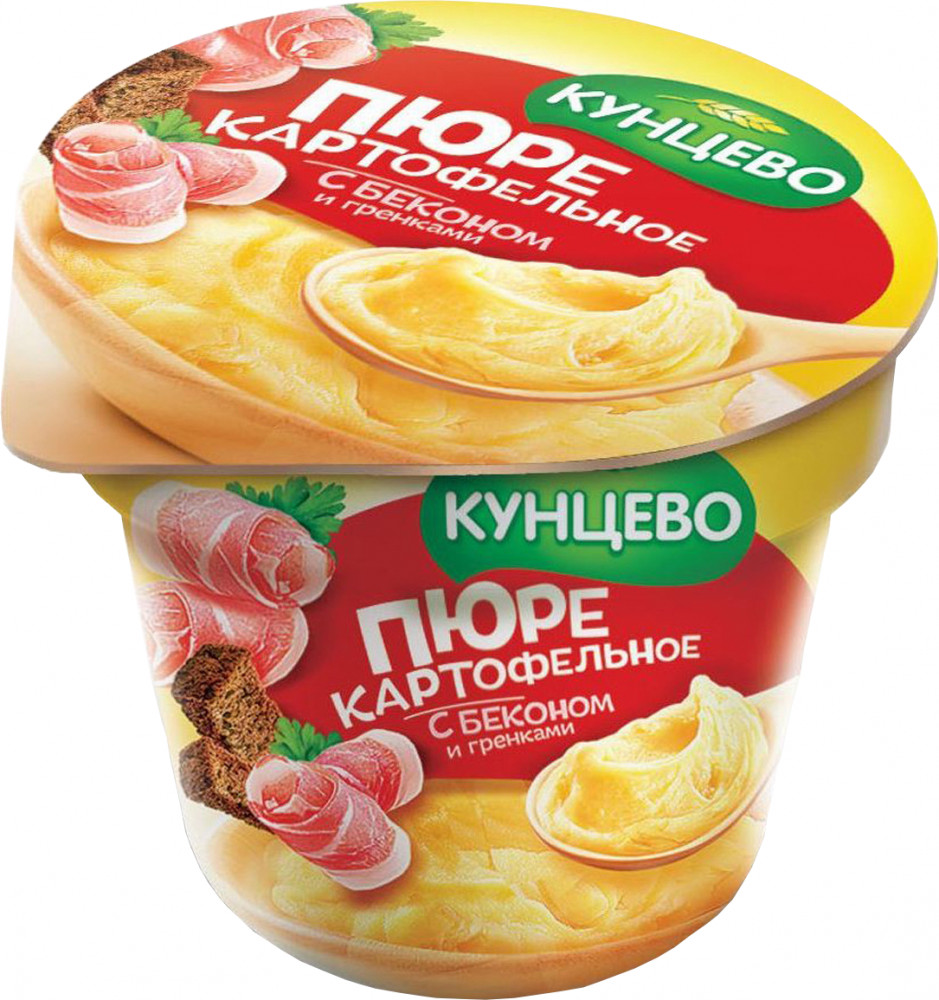 Пюре картофельное с беконом и гренками | Кунцево