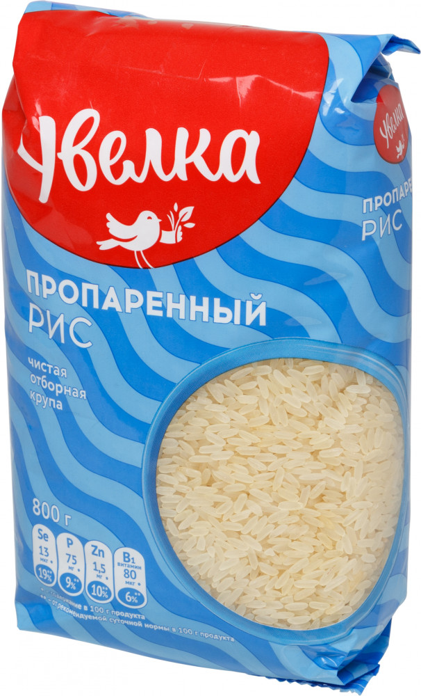 Рис длиннозерный обработанный паром | Увелка