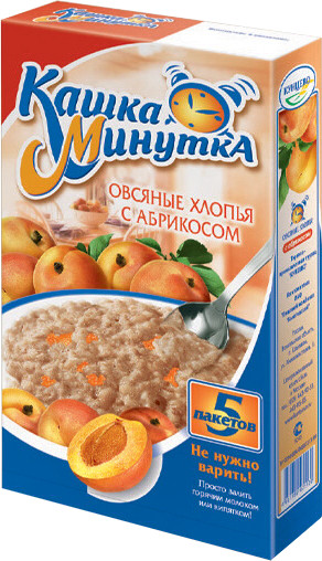 Хлопья овсяные с абрикосом | Кашка-Минутка | Кунцево