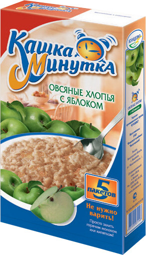 Хлопья овсяные с яблоком | Кашка-Минутка | Кунцево