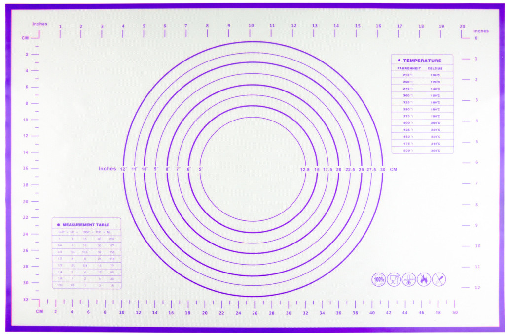 Силиконовый коврик с разметкой | Bradex