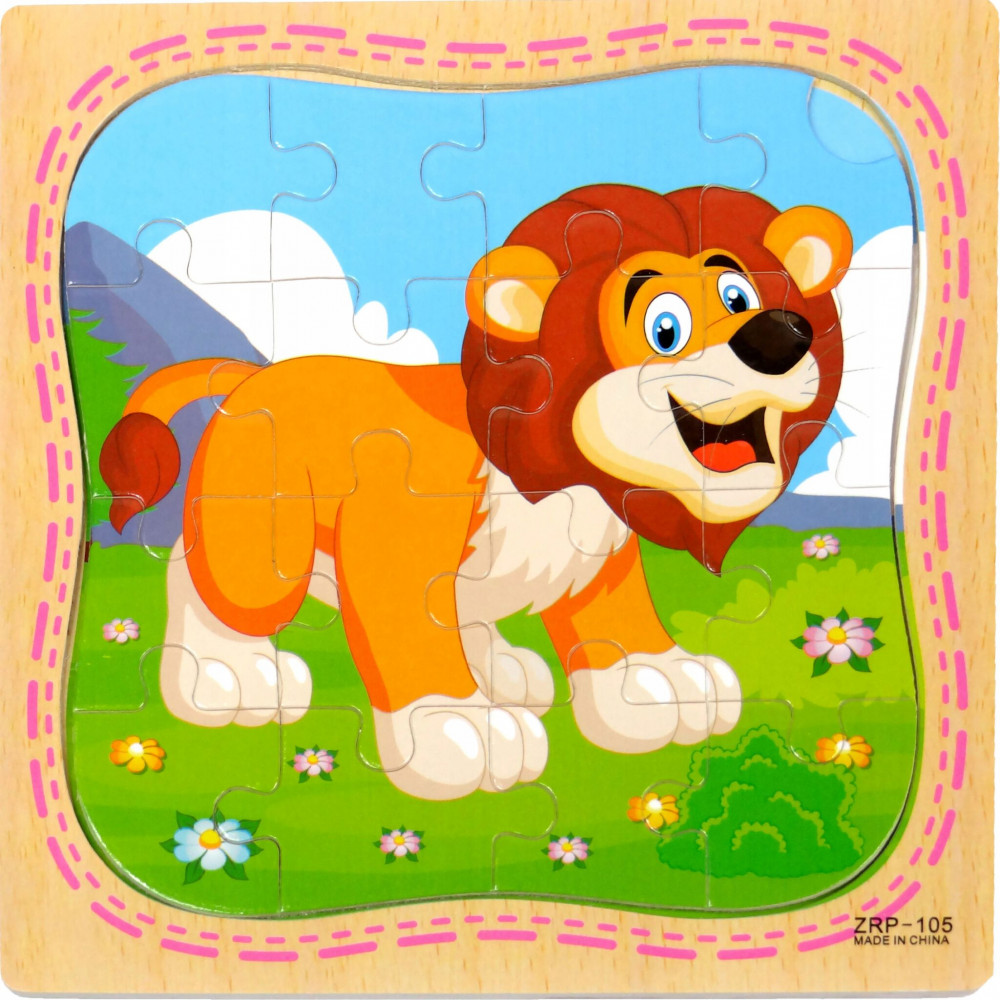 Рамка-пазл «Львенок» | Рыжий кот