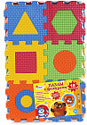 Мини-коврик сборный «Пазлы с фигурами»