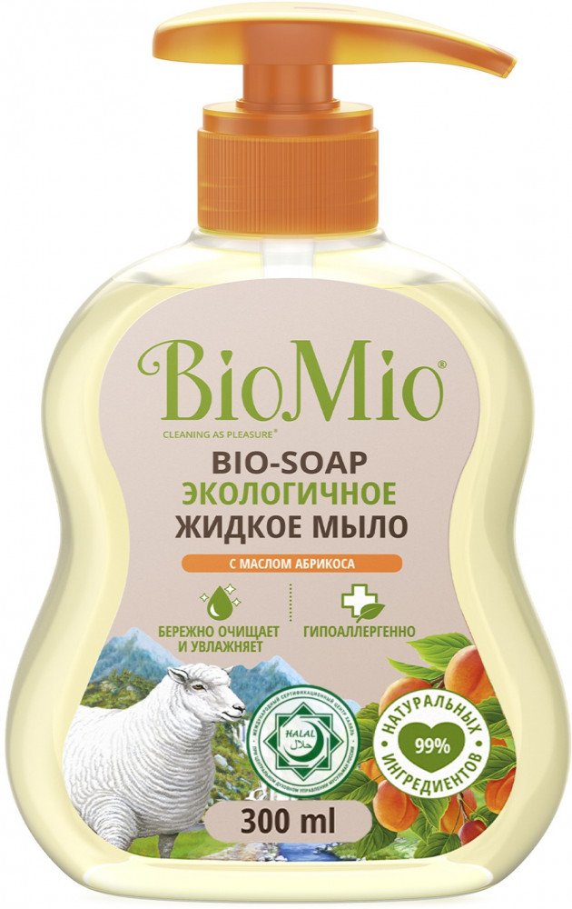 Мыло жидкое для рук с маслом абрикоса | BioMio