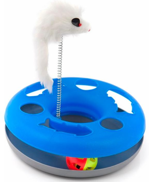 Игрушка для кошек «Трэк с мячиком и мышкой» | Homecat