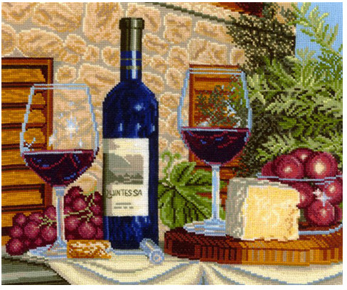 Набор для вышивания «Бордо» | Сделай своими руками