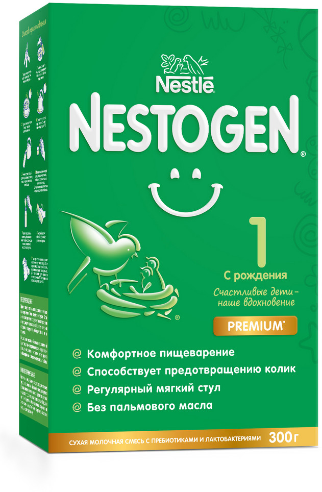 Смесь молочная сухая «Nestogen Premium №1» | Premium | Nestogen