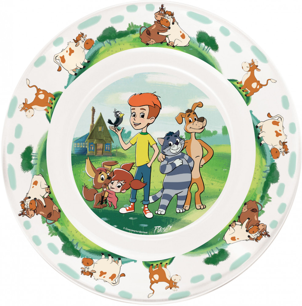 Тарелка малая «Новое Простоквашино» | Союзмультфильм | PrioritY