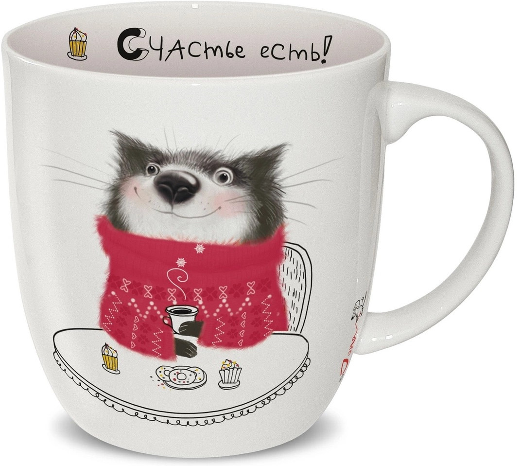 Кружка «Счастье есть!» | Кот Матис | PrioritY