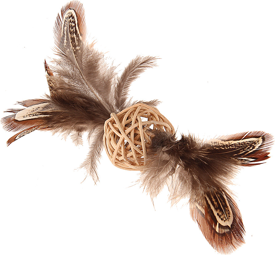 Мячик с колокольчиком и перьями | GiGwi