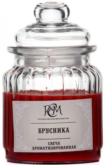 Свеча в банке «Брусника»