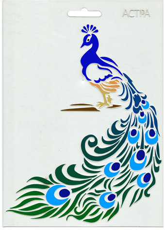 Трафарет «Павлин» | Астра