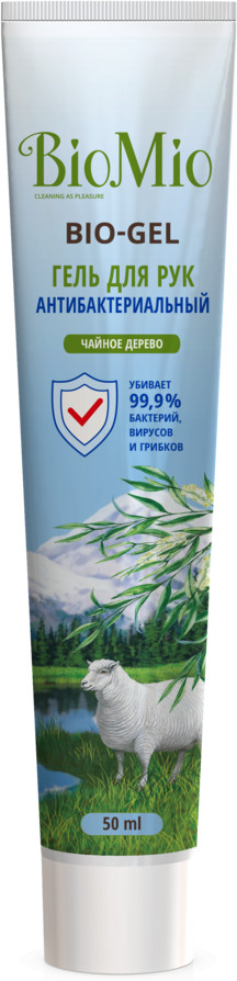 Гель для рук антибактериальный с эфирным маслом чайного дерева | BioMio