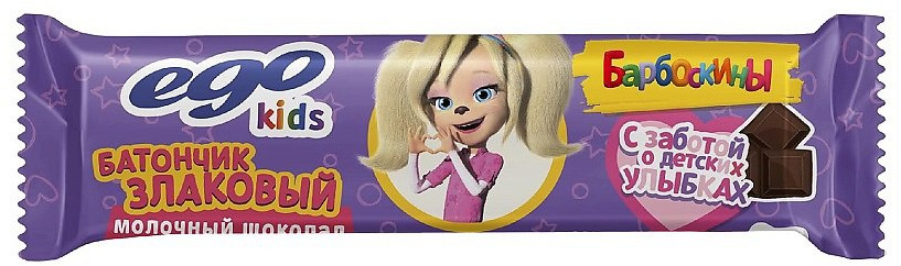 Батончик злаковый «Молочный шоколад» | Kids | Ego