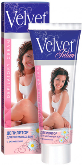 Крем-депилятор для интимных зон с ромашкой