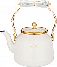 Чайник эмалированный со складывающейся ручкой