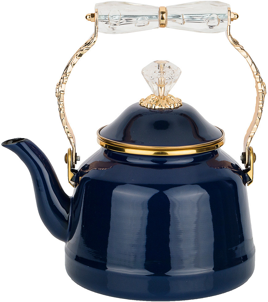 Чайник эмалированный со складывающейся ручкой | Тюдор | Agness