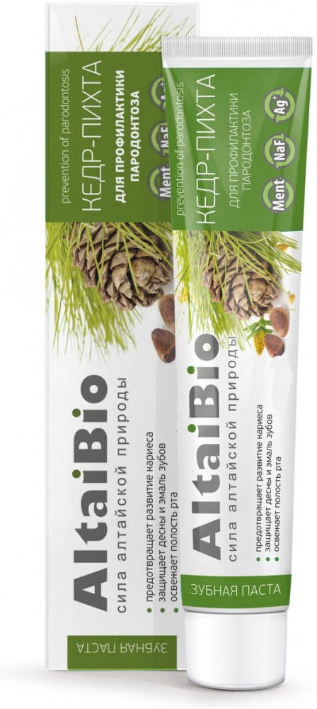 Зубная паста для профилактики пародонтоза «Кедр-пихта» | Две линии
