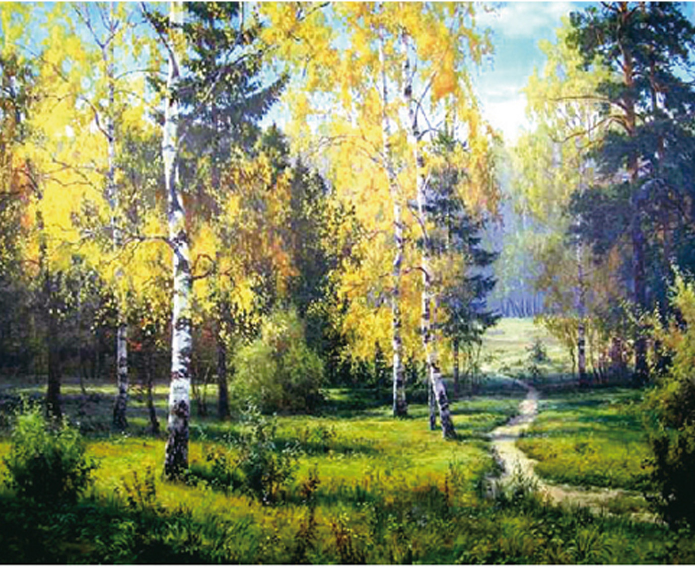 Картина по номерам «Прищепа. Березки» | Molly