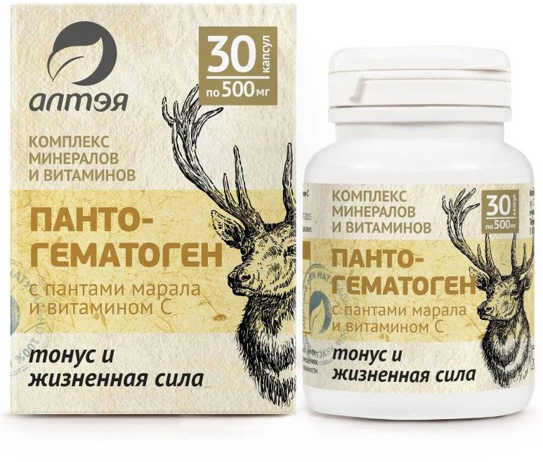 Пантогематоген с пантами марала «Тонус и жизненная сила» | Алтэя
