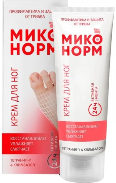 Крем для ног от грибка | Миконорм | Две линии