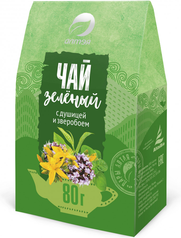 Чай зеленый с душицей и зверобоем | Алтэя