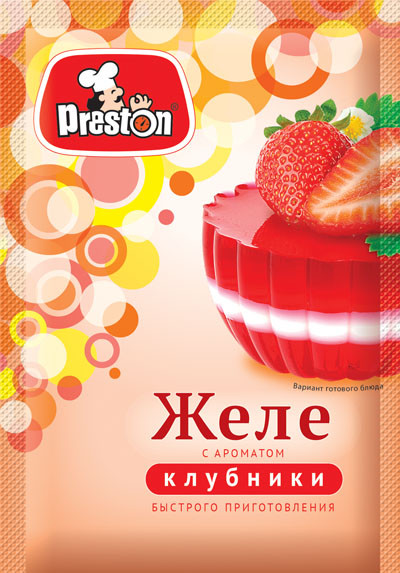 Желе с ароматом клубники | Preston