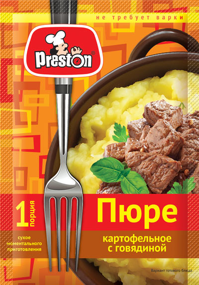 Пюре картофельное с говядиной | Preston