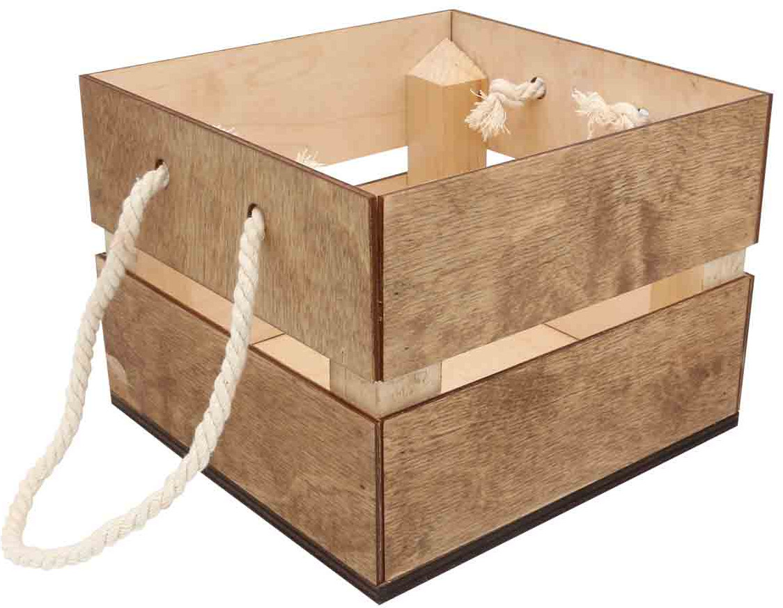 Заготовка деревянная «Кашпо с ручками» | Айрис