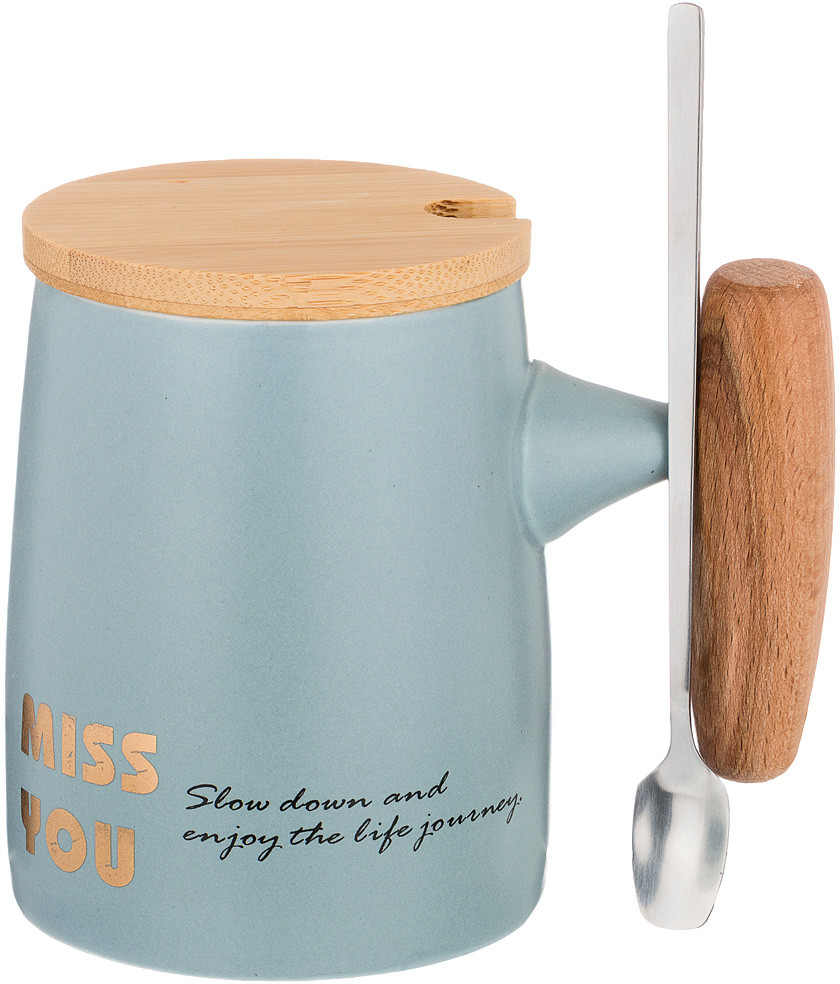 Кружка с крышкой и ложкой «Break Time» | Break Time | Lefard