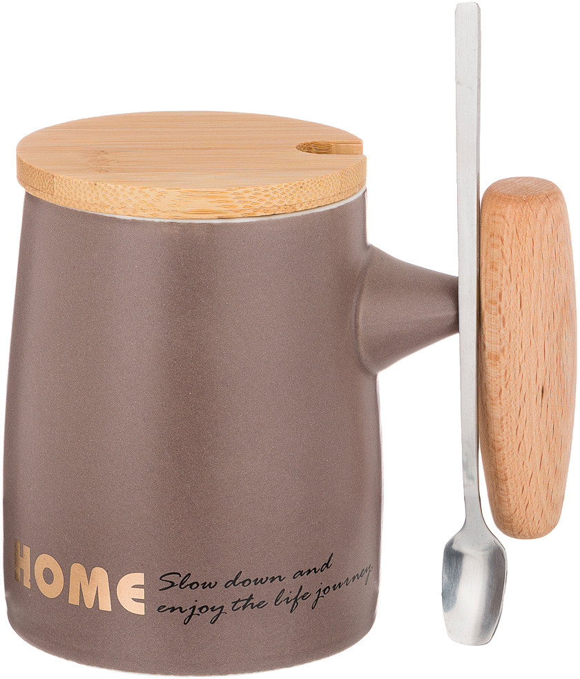 Кружка с крышкой и ложкой «Break Time» | Break Time | Lefard